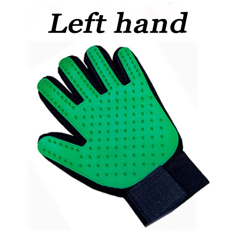 Dog Cat Pet Combs Grooming Deshedding Brush Gloves Effective Cleaning Back Massage Animal Bathing Hair Removal