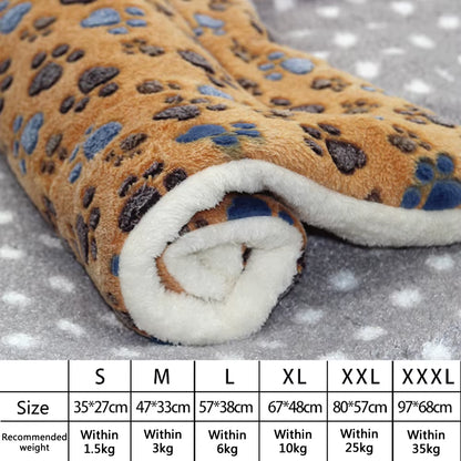 Flannel Pet Mat Dog Bed Cat Bed Thicken Sleeping Mat Dog Blanket Mat for Puppy Kitten Pet Dog Bed for Small Large Dogs Pet Rug