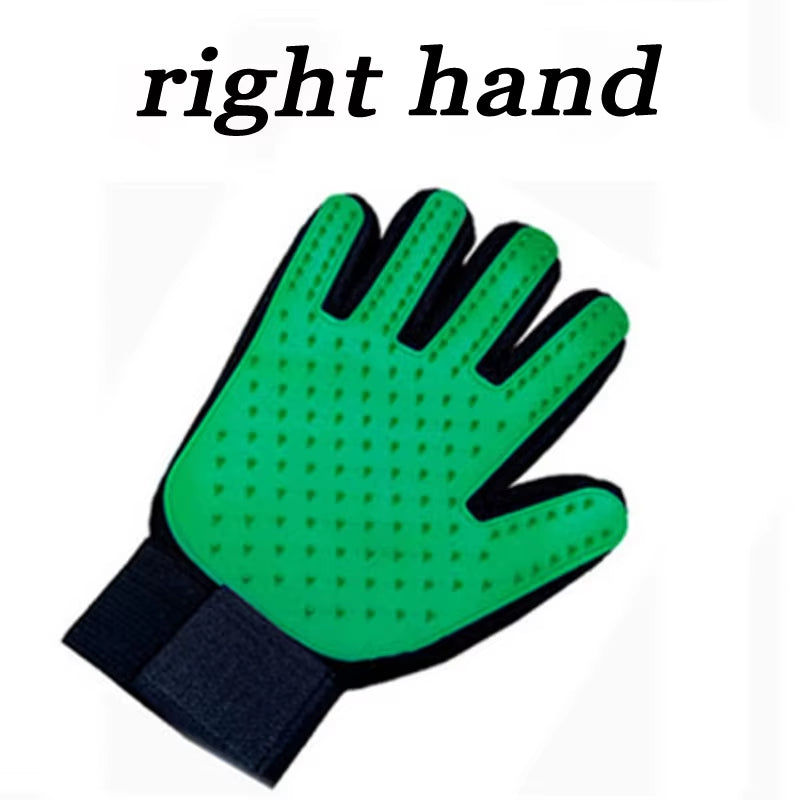 Dog Cat Pet Combs Grooming Deshedding Brush Gloves Effective Cleaning Back Massage Animal Bathing Hair Removal