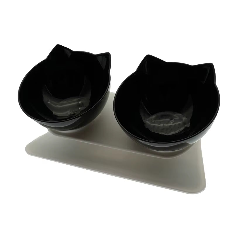 Non-Slip Double Cat Bowl Dog Bowl with Stand Pet Feeding Cat Water Bowl for Cats Food Pet Bowls for Dogs Feeder Product Supplies
