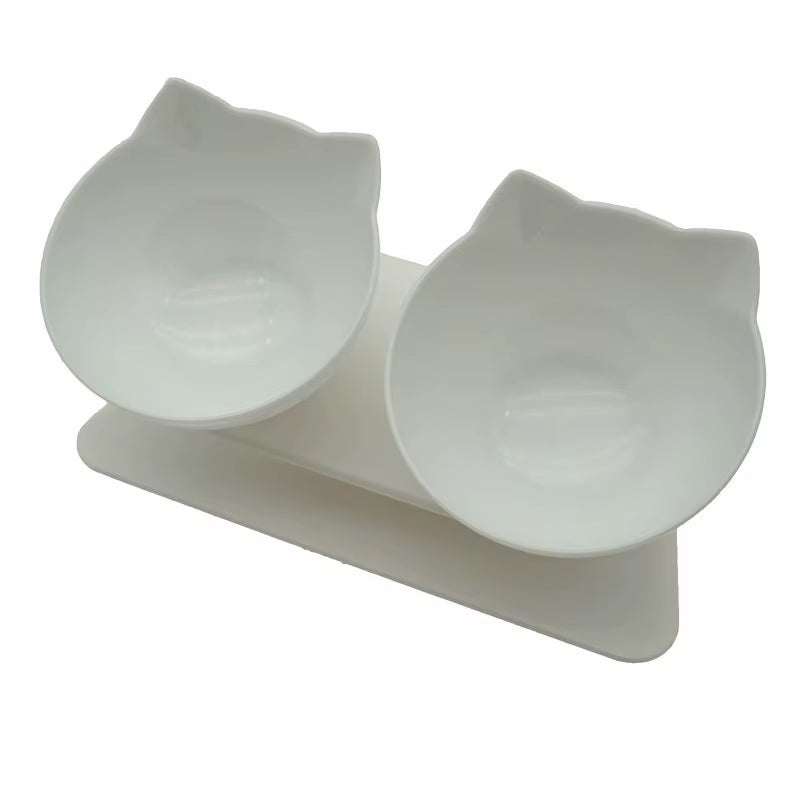 Non-Slip Double Cat Bowl Dog Bowl with Stand Pet Feeding Cat Water Bowl for Cats Food Pet Bowls for Dogs Feeder Product Supplies