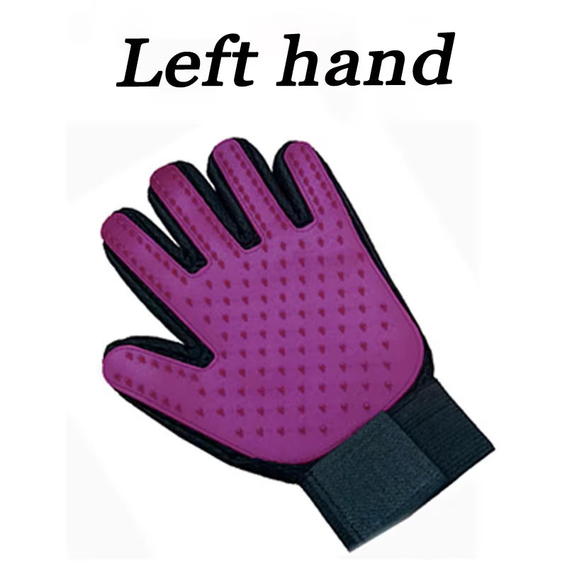 Dog Cat Pet Combs Grooming Deshedding Brush Gloves Effective Cleaning Back Massage Animal Bathing Hair Removal