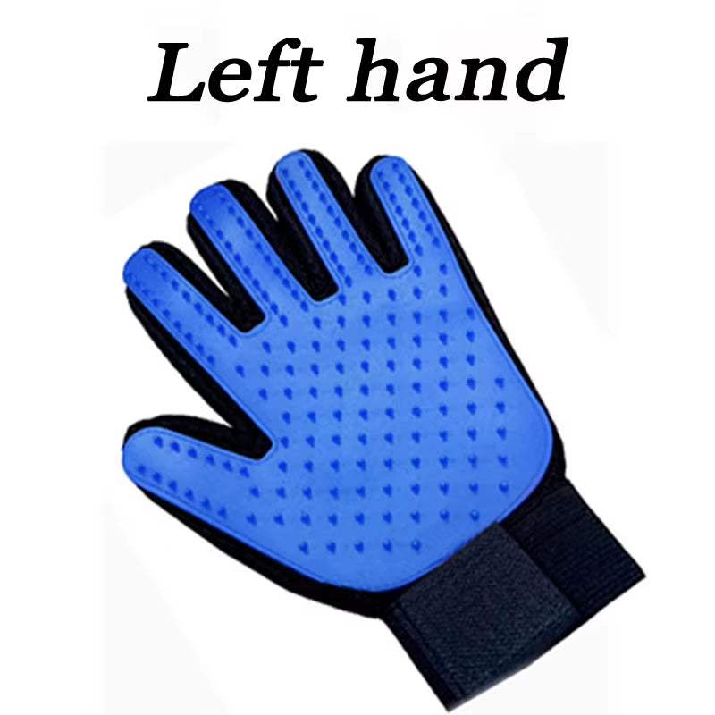 Dog Cat Pet Combs Grooming Deshedding Brush Gloves Effective Cleaning Back Massage Animal Bathing Hair Removal