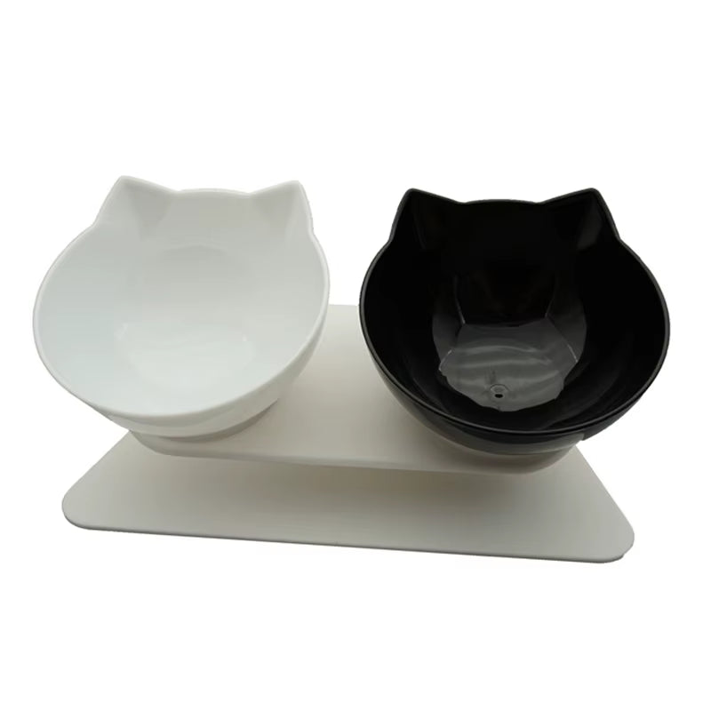 Non-Slip Double Cat Bowl Dog Bowl with Stand Pet Feeding Cat Water Bowl for Cats Food Pet Bowls for Dogs Feeder Product Supplies