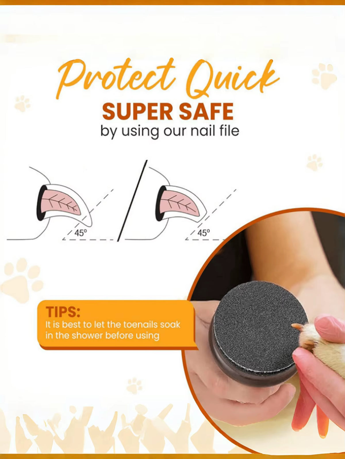 1Pc Wooden Pet Nail File, Dog Grooming Tool ,Household Detachable Claw Grinder Nail Scraper,Abrasive Can Be Replaced