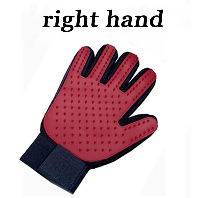 Dog Cat Pet Combs Grooming Deshedding Brush Gloves Effective Cleaning Back Massage Animal Bathing Hair Removal