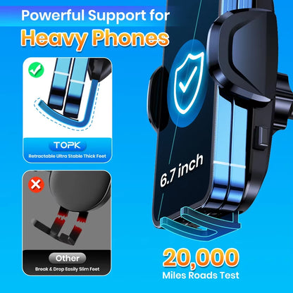 Car Phone Holder Air Vent Mount for Iphone 15 14 Pro Max & All Smartphones | Universal Cradle