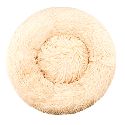 Round Dog Bed Winter Warm Cat Bed Plush Basket for Dog Washable Pet Bed for Small Medium Large Dog Sofa Cat