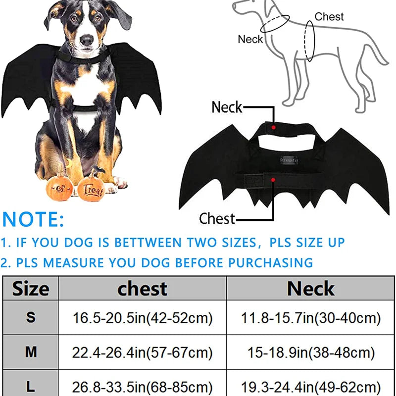 Halloween Costume for Dogs Pet Bat Wings Cat Dog Bat Costume Wings Dress up Pet Accessories Party Pet Costume Puppy Wing