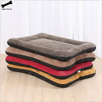 Soft Dog Bed Mattress Mat Crate Kennel Pad Washable Cloth Anti-Slip Bottom Indoor Outdoor for Large Medium Small Dogs Cats