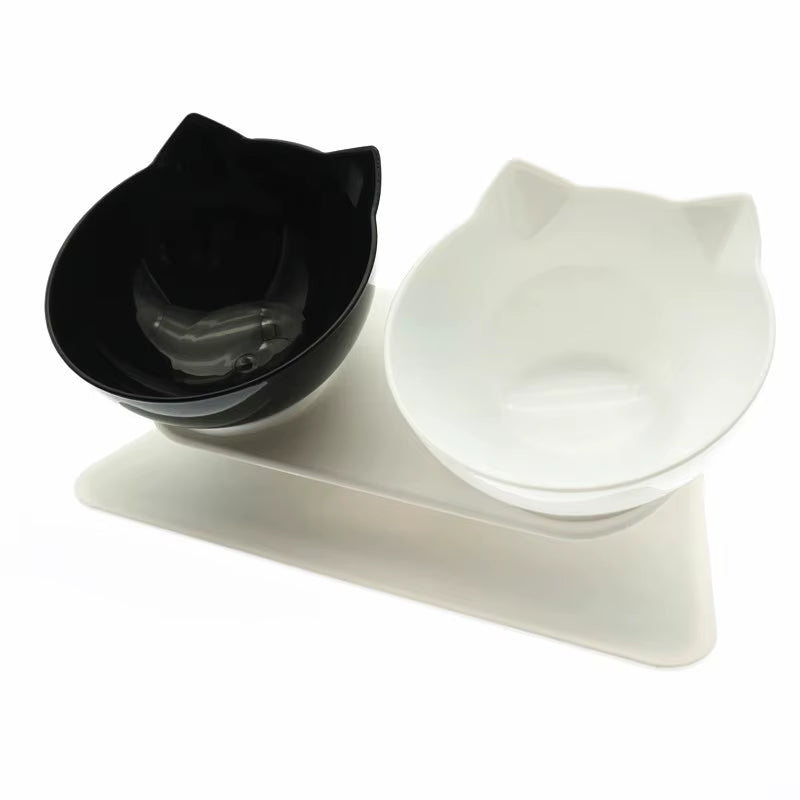 Non-Slip Double Cat Bowl Dog Bowl with Stand Pet Feeding Cat Water Bowl for Cats Food Pet Bowls for Dogs Feeder Product Supplies